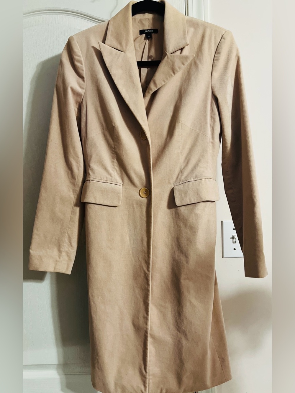 Jacob Tan Single-Breasted Trench Coat